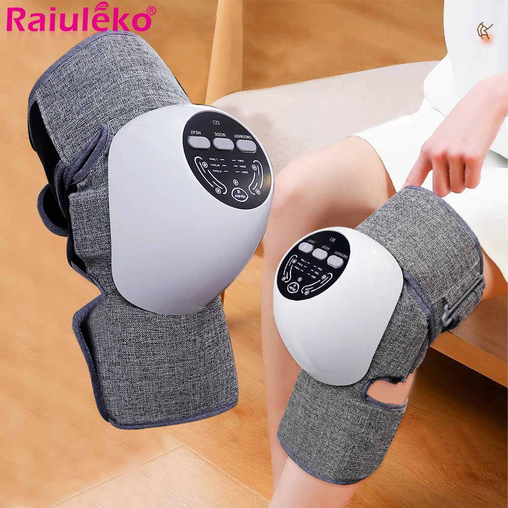 12 Mode Dual Channel Knee Massager for Relieving Fatigue Unblocking Tendons and Relaxing Muscles EMS Multifunctional Massager