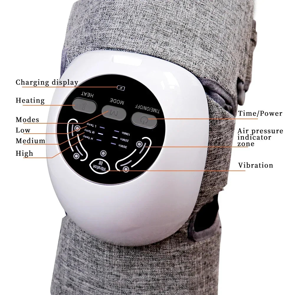 12 Mode Dual Channel Knee Massager for Relieving Fatigue Unblocking Tendons and Relaxing Muscles EMS Multifunctional Massager